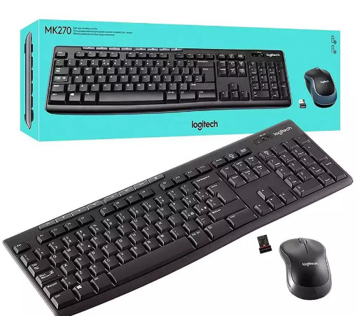Teclado + Mouse Inalambrico Logitech Mk270