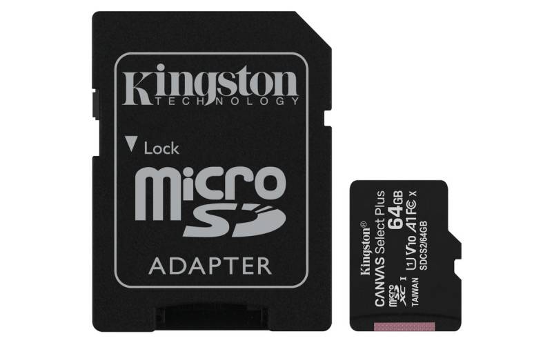 Microsd Kingston 64gb 100mb/s Canvas Plus
