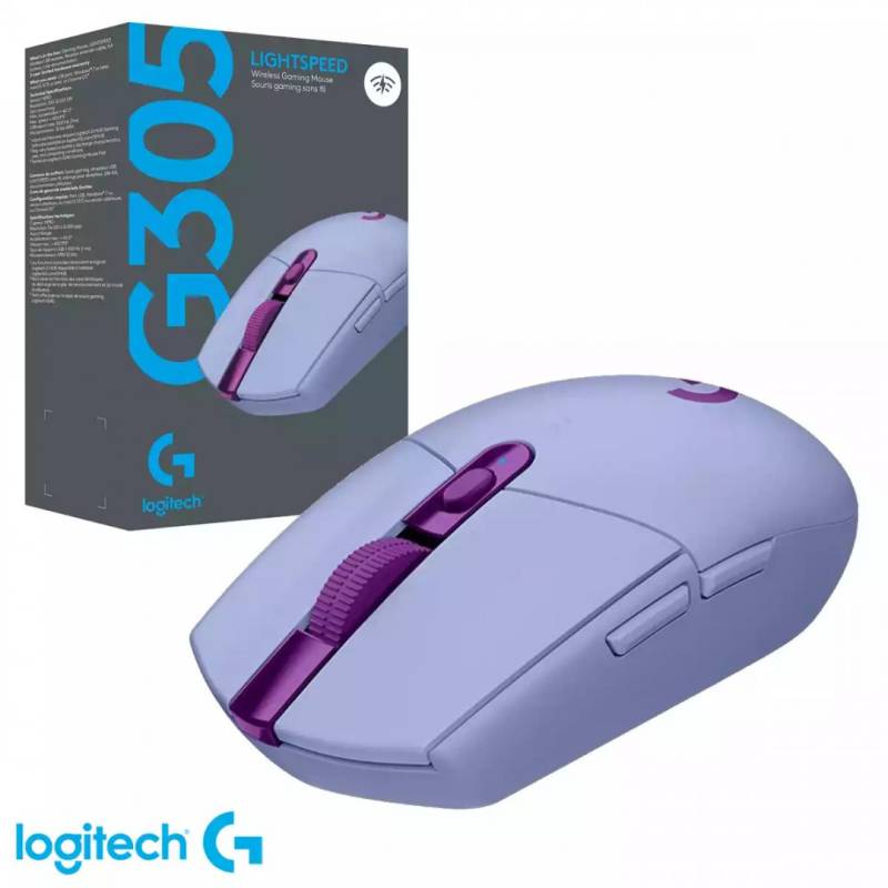Mouse Inalambrico Logitech G305 Lila