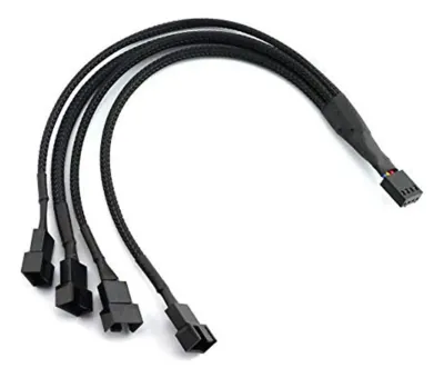 Cable Adaptador Splitter Para Cooler 4-3 Pwm 1X4 Mother