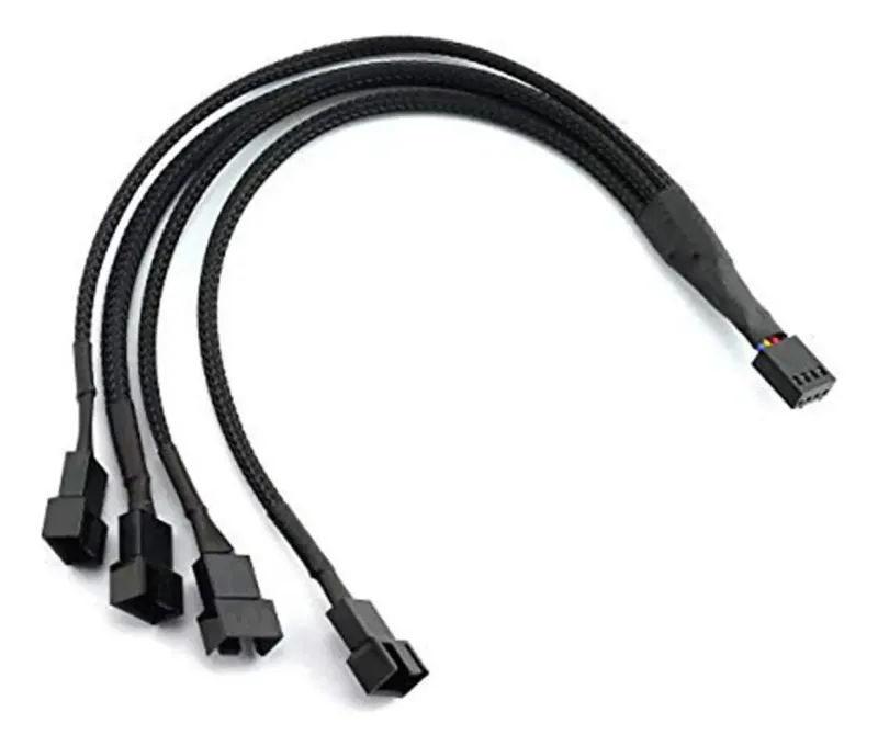 Cable Adaptador Splitter Para Cooler 4-3 Pwm 1X4 Mother