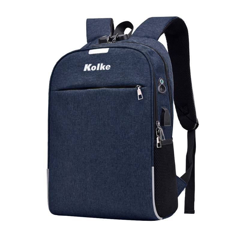 Mochila Kolke 15.6 Kvm-339 Anti Robo C/Candado (627619) Azul