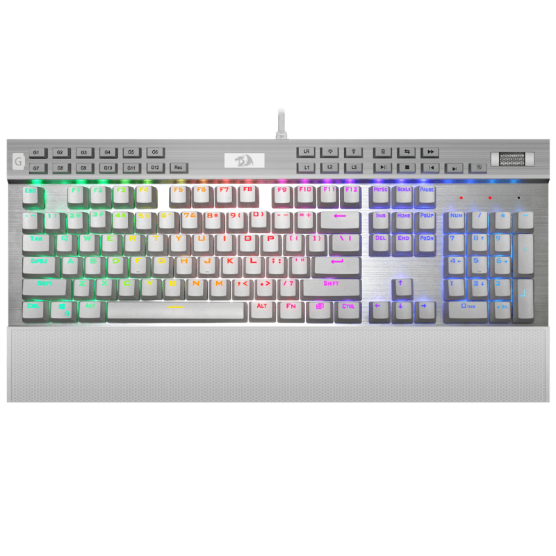 Teclado Usb Gamer Mecanico Redragon K550 Yama Blanco