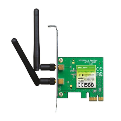 Placa De Red Tp-Link Pci Express Wireless 300 Mbps (Tl-Wn881Nd)