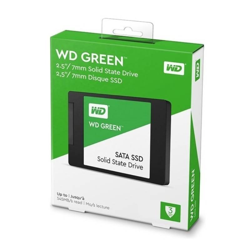 Ssd 480Gb Western Digital Green 2.5 545Mb/S