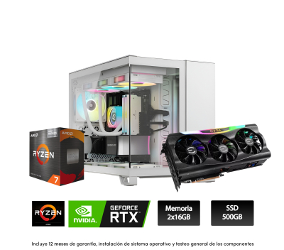 Pc Gamer (E.i) R7 7700, 32 Gb (2X16), 750W Aorus, 3070 Evga  ( Outlet ) , 2500 Corsair, Water 360 Evo, B650, M.2 500Gb