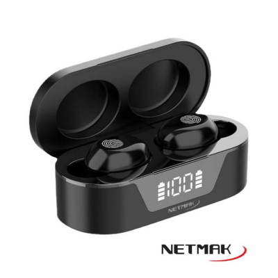 Auricular Bluetooth Touch C/Display Netmak (Nm-Biza)