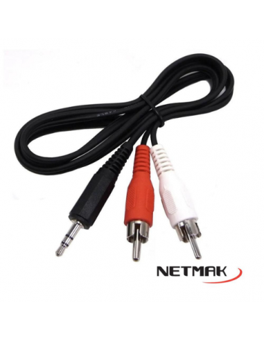 Cable Rca A 3.5Mm 1.5Mts Netmak