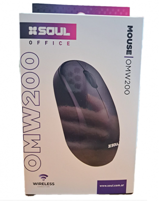 Mouse Inalambrico Omw200 Soul Blanco / Negro