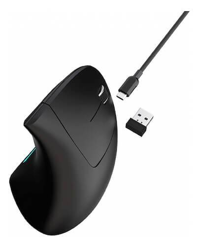 Mouse Vertica Inalambrico Recargable Netmak (Nm-Ergo)