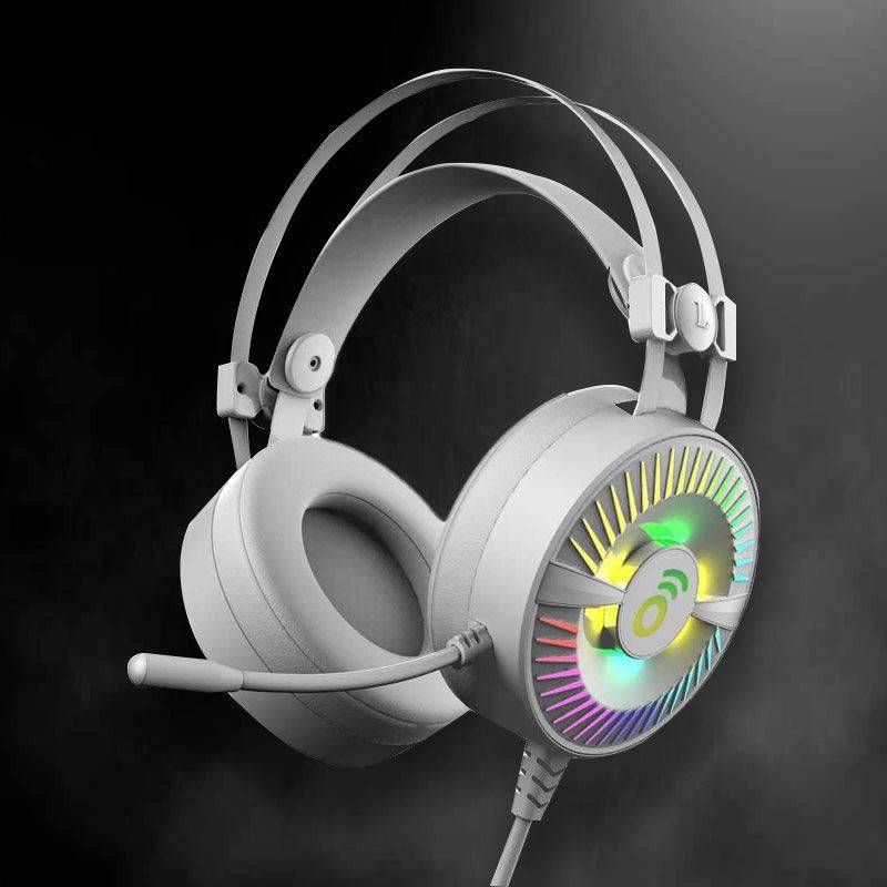 Auricular Gamer Bosllo Foxtrt G Usb Blanco