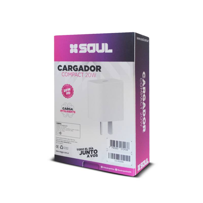 Cargador 20W Soul Sin Caja 7 / Sin Cable