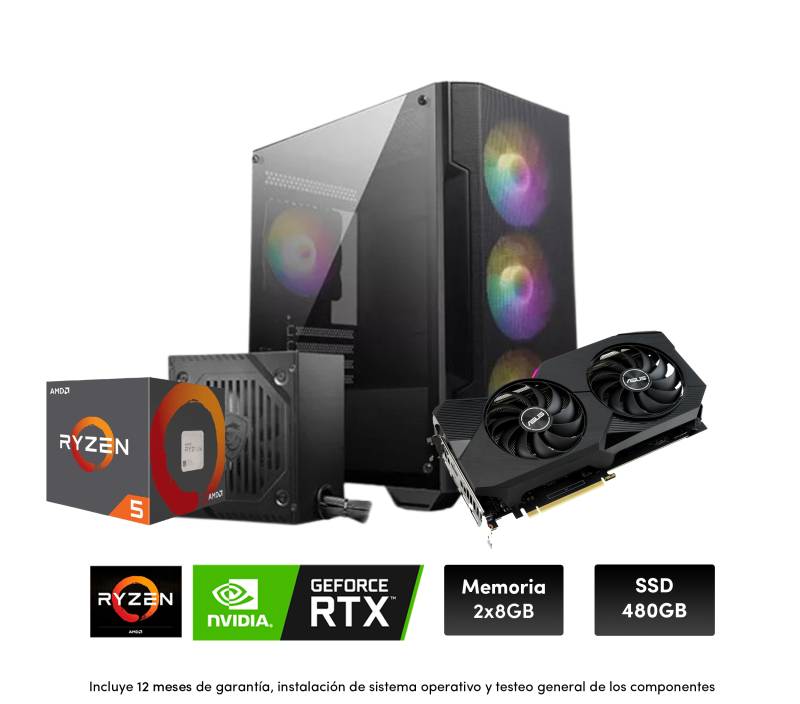 Pc Outlet (E.i) R5 3400G, 8 Gb Ddr4, Gab Cromax, Ssd 480 (E.i)