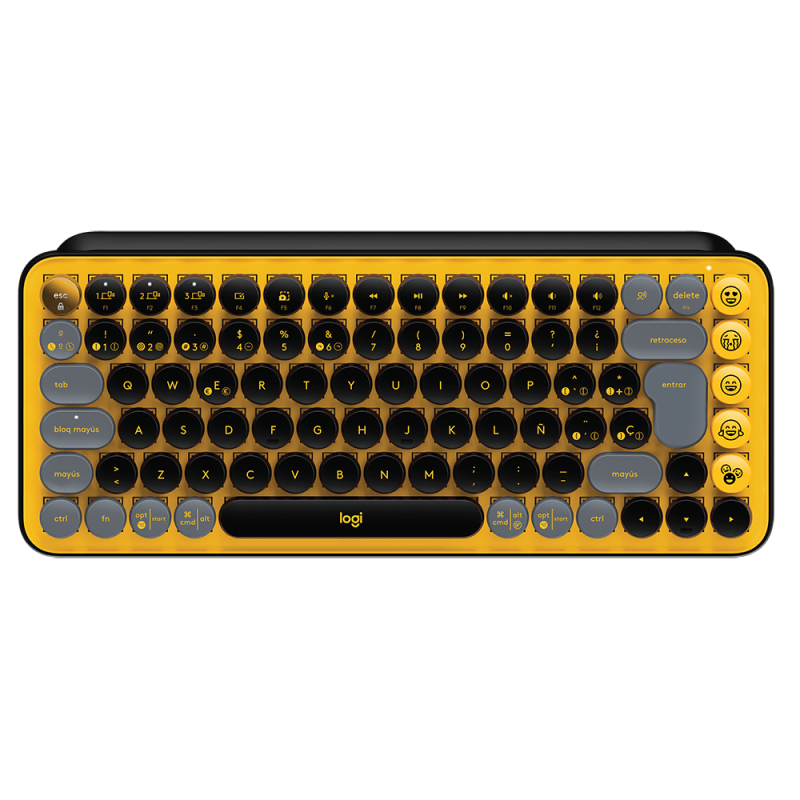Teclado Logitech Pop Keys Mecanico Yellow