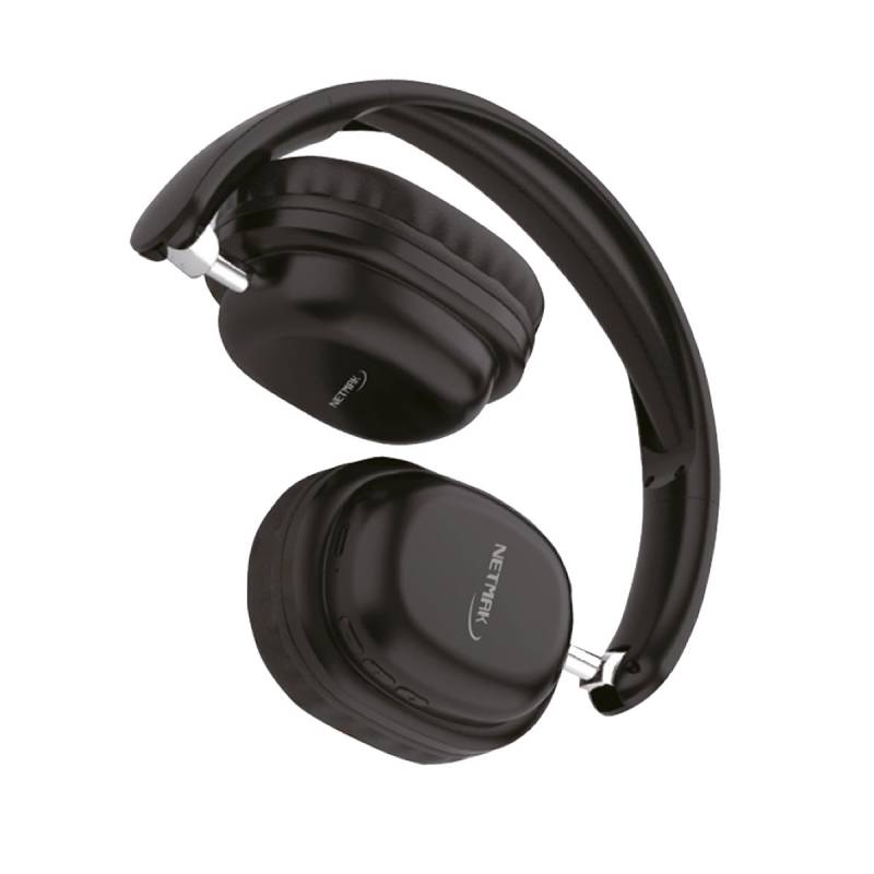 Auricular Bluetooth Dual Tipo Vincha Netmak (Nm-Live) Negro
