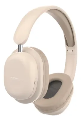 Auricular Bluetooth Dual Tipo Vincha Netmak (Nm-Live-M) Beige