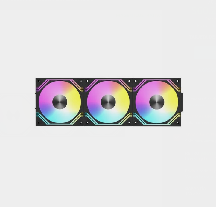 Cooler Fan Raidmax Kit Modular 3 En 1 Argb Pwm Black