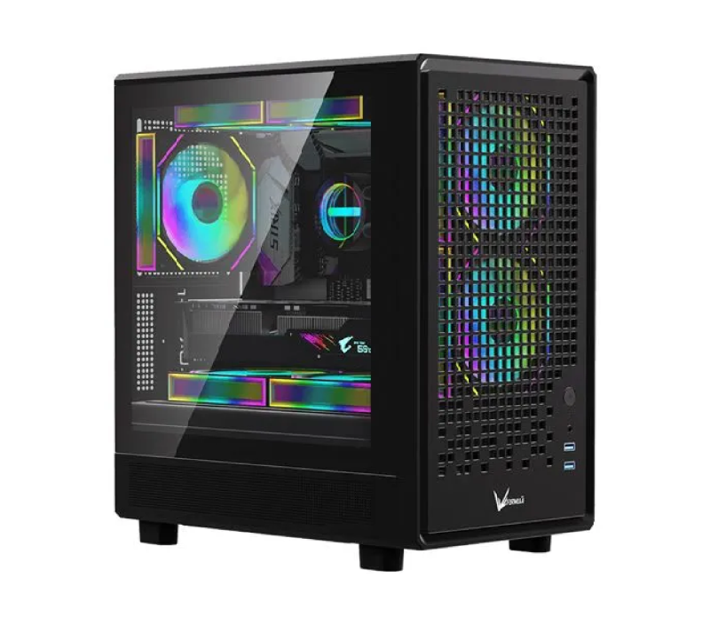 Gabinete Gamer Formula V Air Mesh G2 Black (Matx + 3 Fans  Frgb)
