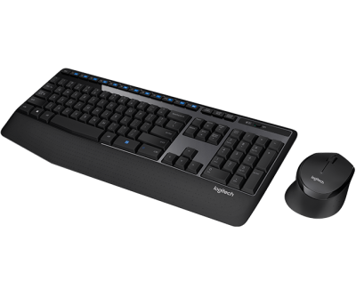 Teclado+Mouse Logitech Wir Mk345 Black