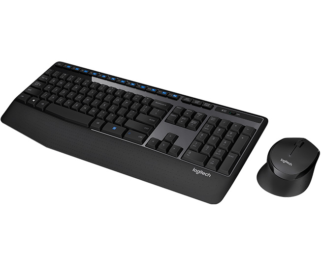 Teclado+Mouse Logitech Wir Mk345 Black