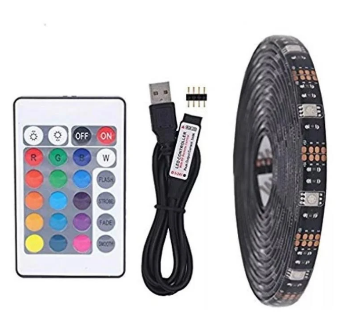 Tira De Luces Led 2 Mts Rgb Usb Pc Gamer