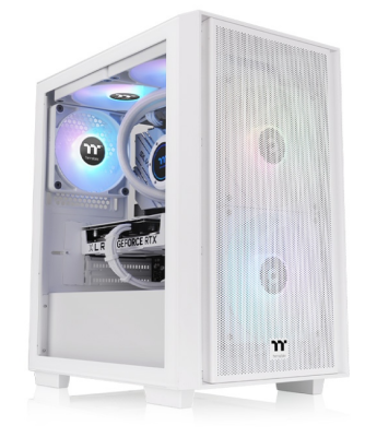 Gabinete Tt H16 Micro Tower Tg Fan Argb X3 White