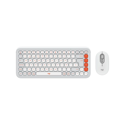 Teclado+Mouse Logitech Pop Icon White