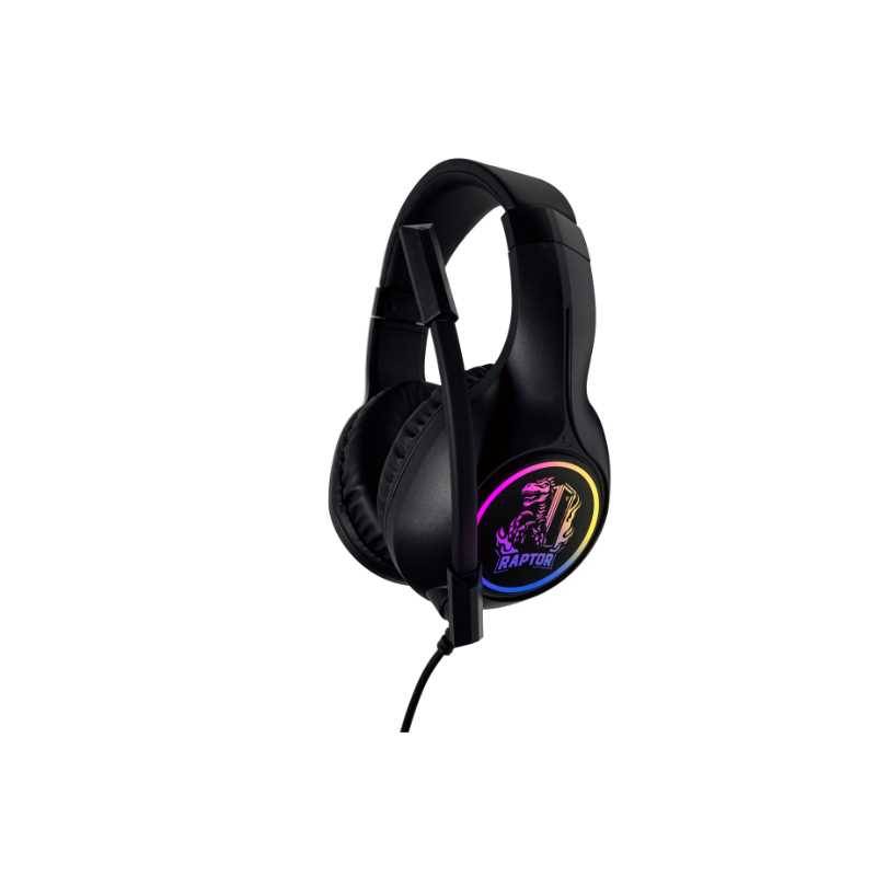 Auricular Raptor Shadow Core Rgb 7.1 Cancelacion Sonido Usb/3.5Mm