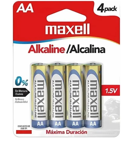 Pila Maxell Alcalina Aa Blister X4 1.5V (Aa- 10 4Bp)