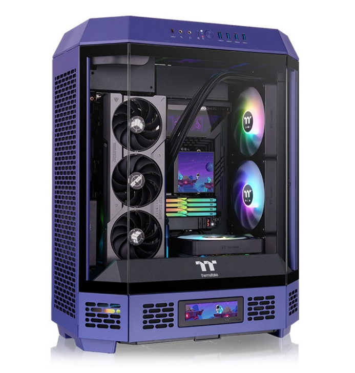 Gabinete Tt The Tower 600 Mid-Tower Tg X3 Fan X2 Future Dusk