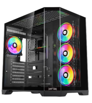 Gabinete Raptor Eclypse Tg X2 Mid-Tower Rgb Fan X4