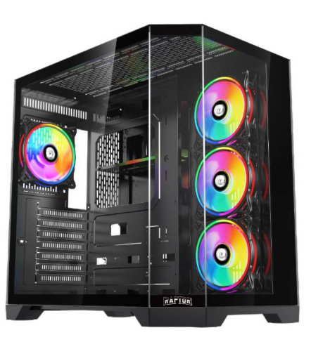 Gabinete Raptor Eclypse Tg X2 Mid-Tower Rgb Fan X4
