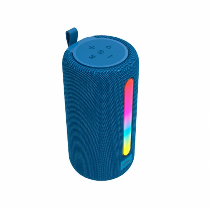Parlante Bluetooth Muv Azul 5W Con Luz Netmak (Nm-Muv-B)