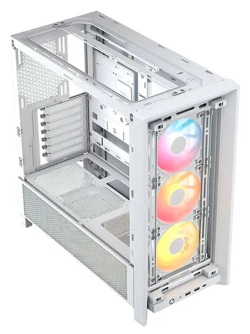Gabinete Corsair 4000D Frame Rs Argb Mid-Tower Fanx3 White