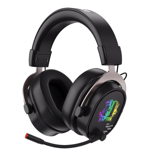 Auricular Gamer Raptor Inferno Pro X 7.1 Wireless C/Dongle Negro