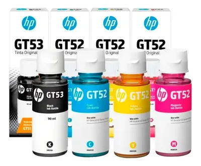 F3N4Al Hp Pack Botellas Gt52/53 Combo 4 Colores Cmyb