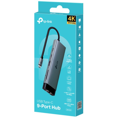 Uh9120C Hub Usb-C 9 En 1 Hdmi/Eth/Sd/Usb/Usb-C Tp Link
