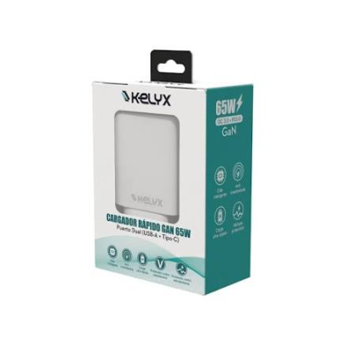 Cargador Kelyx 65W Usb Type C Blanco