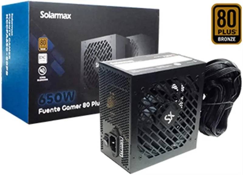 Fuente Solarmax 650W 80 Plus Bronze