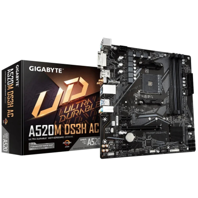 Mother Gigabyte A520M Ds3H Ac (Wifi Y Bt) Ddr4 Am4