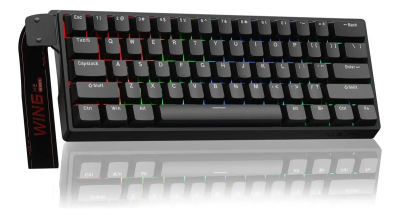 Aula Win60He Black Sw Greywood Teclado Mecanico 60% Ingles Usb