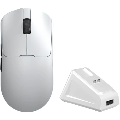 Aula Sc380 Pro Blanco Mouse Wireless/Cableado 12K Dpi 55Gr 5D C/Base
