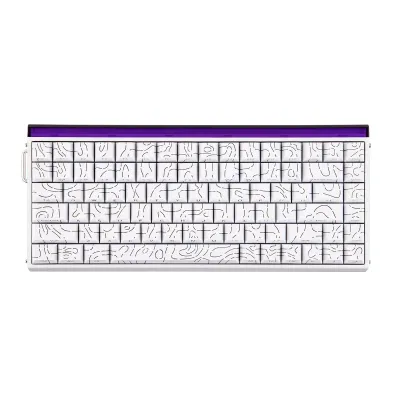 Aula Hero 84 He White Contour Sw Black King Teclado Mecanico