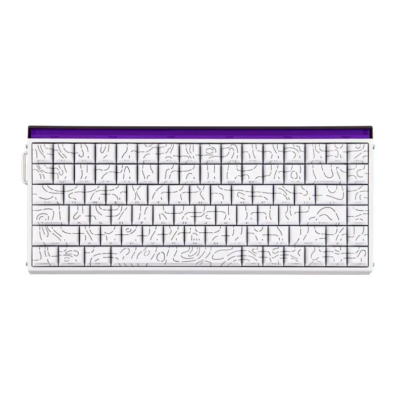 Aula Ag60 Pro Silver Case White Frosted Keycaps Sw Aether Teclado Magnetico En 60% Usb 8Khz 0.1Mm Al