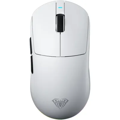 Aula V9 Pro Blanco Mouse Wireless Trimodo 26K Dpi 8Khz 58Gr 5D Paw3395