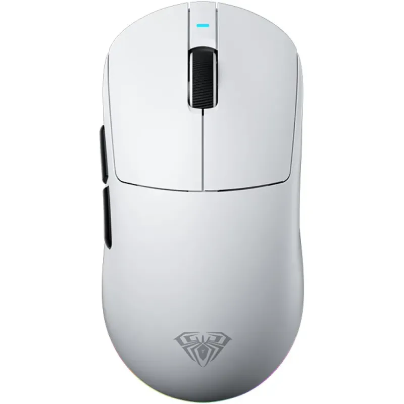 Aula V9 Pro Blanco Mouse Wireless Trimodo 26K Dpi 8Khz 58Gr 5D Paw3395