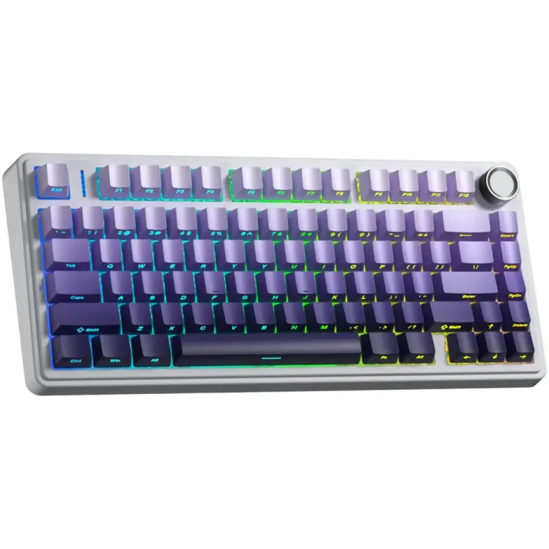 Aula F75 Purple White Degradé Wireless 75% Rgb Sw Star Vector