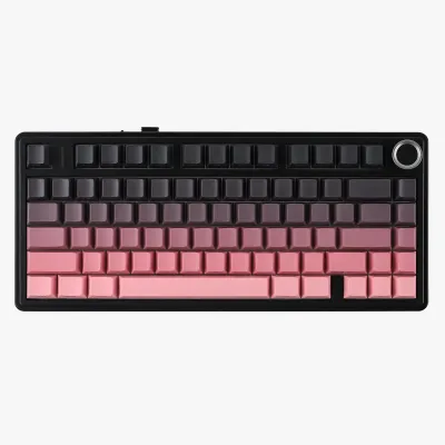 Aula F75 Black Pink Degradé Wireless 75% Rgb Sw Reaper Teclado Mecanico