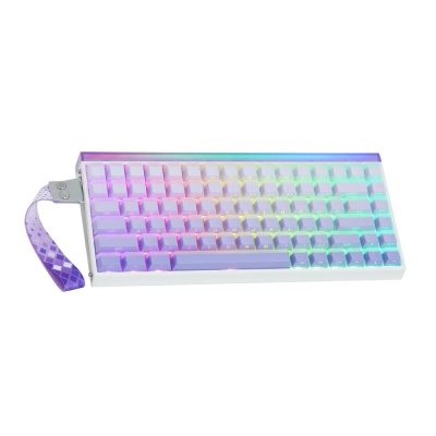Aula Hero 84 He Purple Gradient Lighthouse Sw Jade King Teclado Mecanico Magnetico 75% Usb 8Khz 0.01