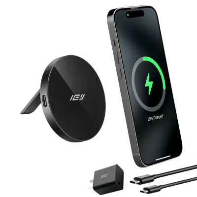 Magcharger Phone Cargador Inalambrico Con Soporte Plegable Iey